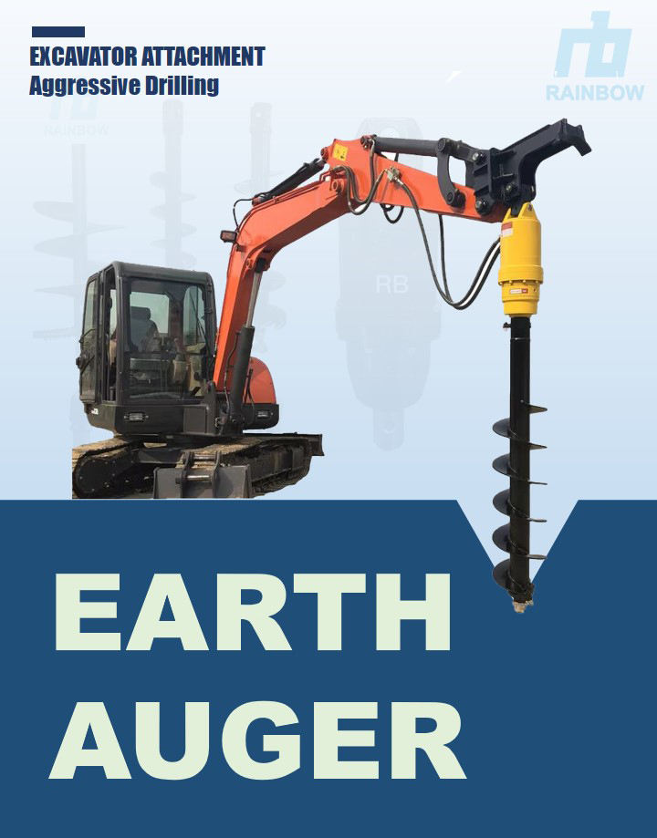 RB2500 Hydraulic Auger For Excavator - Earth Auger - 1